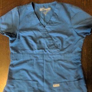 Barco Grey's Anatomy Scrub Top- Royal Blue